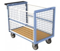 Chariot conteneur grillagé